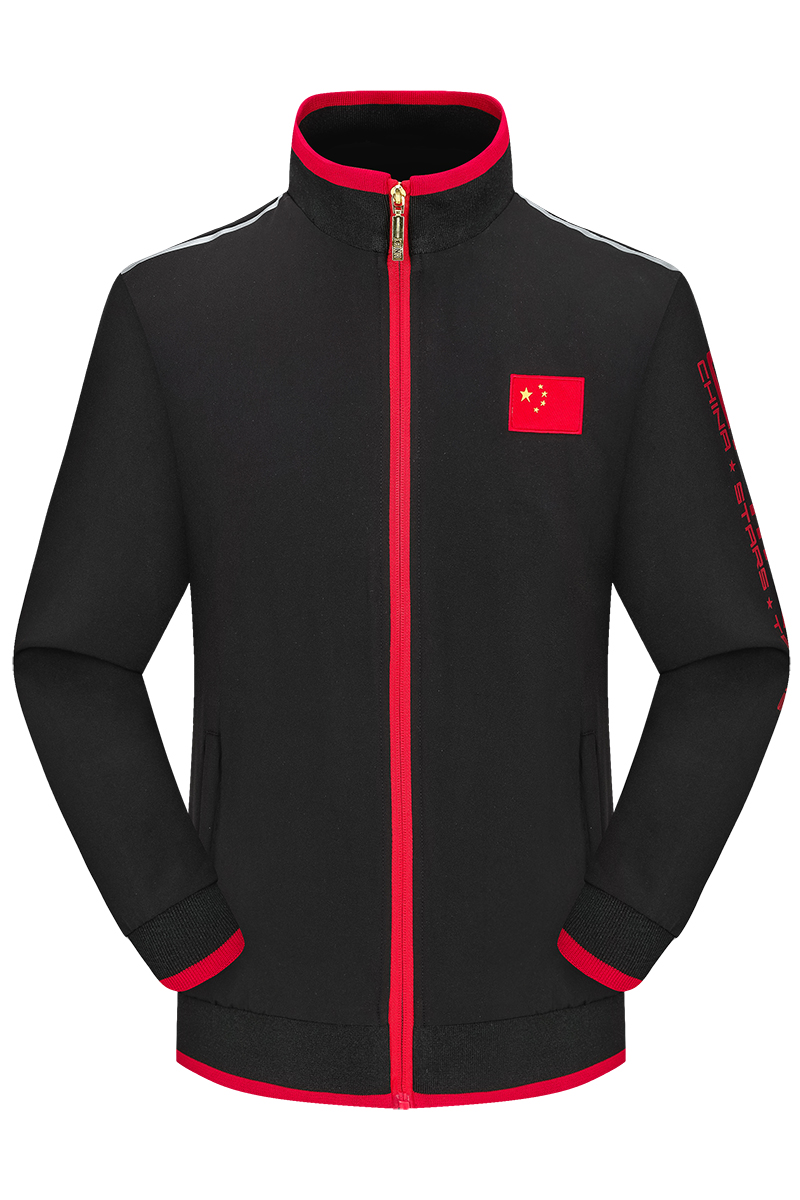 Autumn and winter sports suits gas volleyball suits long-sleeved tops jacket men and women track and field competition training team uniforms group purchase billing