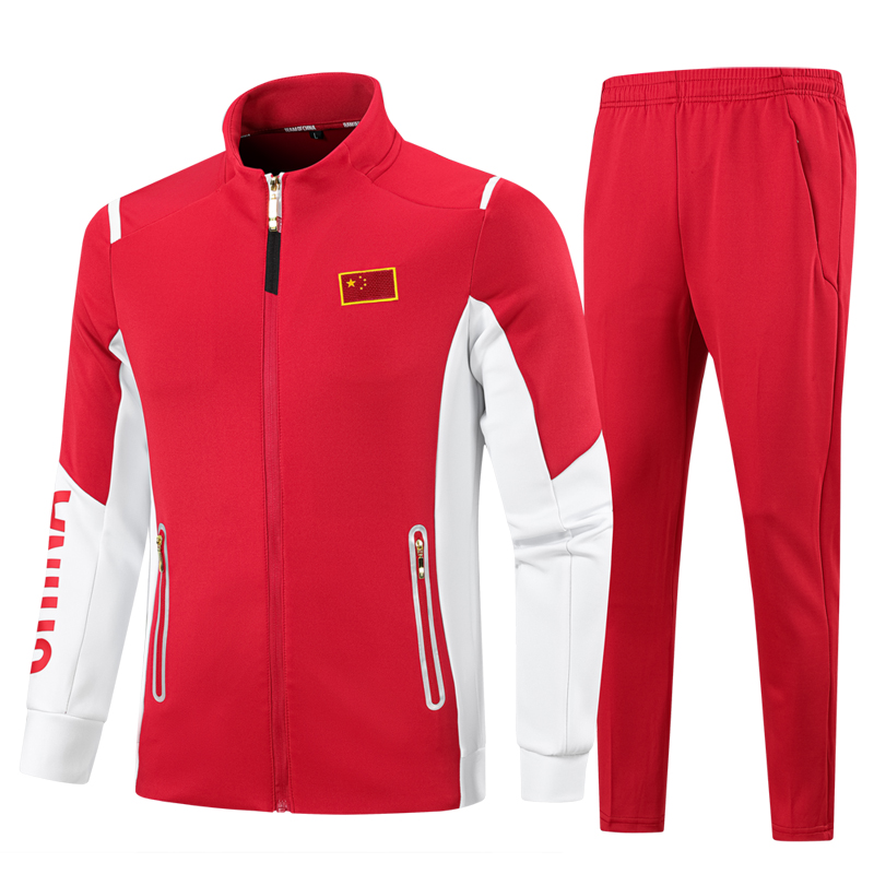 Autumn and winter inter-work gymnastics sportswear aerobics tug-of-war gateball competition suits vitality gymnastics broadcast gymnastics appearance suit jacket
