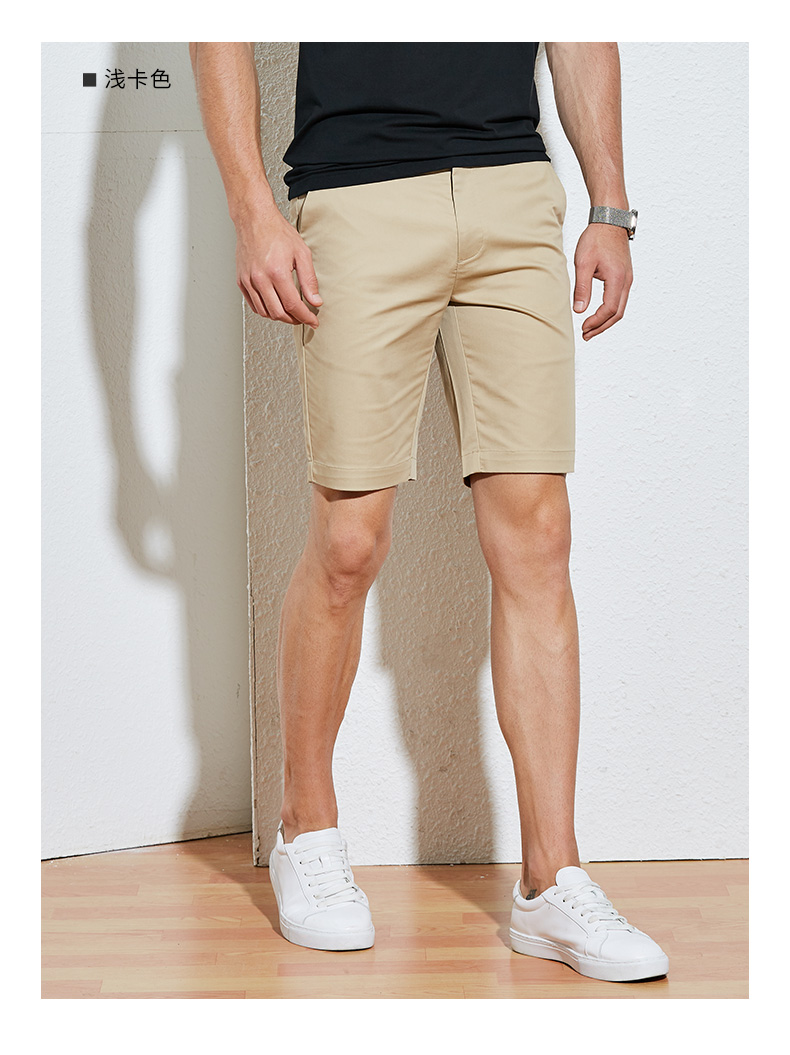 Tặng quà cho nam giới hàng đầu cửa hàng mùa hè mới mát mẻ quần short giản dị nam co giãn Quần dài năm điểm quần Hàn Quốc - Quần short