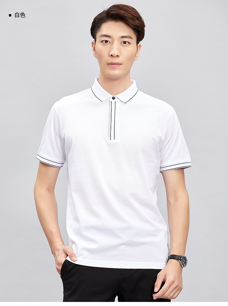 Đàn ông tài năng mùa hè mới màu tương phản áo thun ngắn tay ve áo thun kinh doanh giản dị áo cotton POLO nam áo polo tay dài