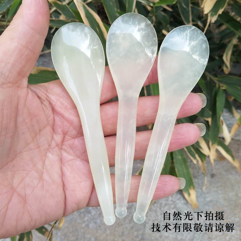 Natural Jade Dial Gluten Meridians Meridians to Dredge Facial Beauty Scraping Massage Stick Point Acupoint Pen Dial Fascia Women's Face