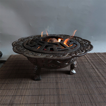 With cover cast iron stove heating stove cooking tea hot water warm wine charcoal stove Barbecue Yuco Tea House Practical Collection