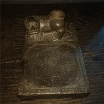 Bluestone inkstone town ruler study room four treasures study room decorations stone lions stone drums stone piers desk absorbing auspicious beasts Pixiu decorations