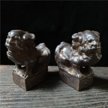 Imitation ancient ironware Home Accessories Case Heads Small Lions Moulding Weiwu Workmanship Exquisite Ancient Play Hot Selling Collection Jia Products