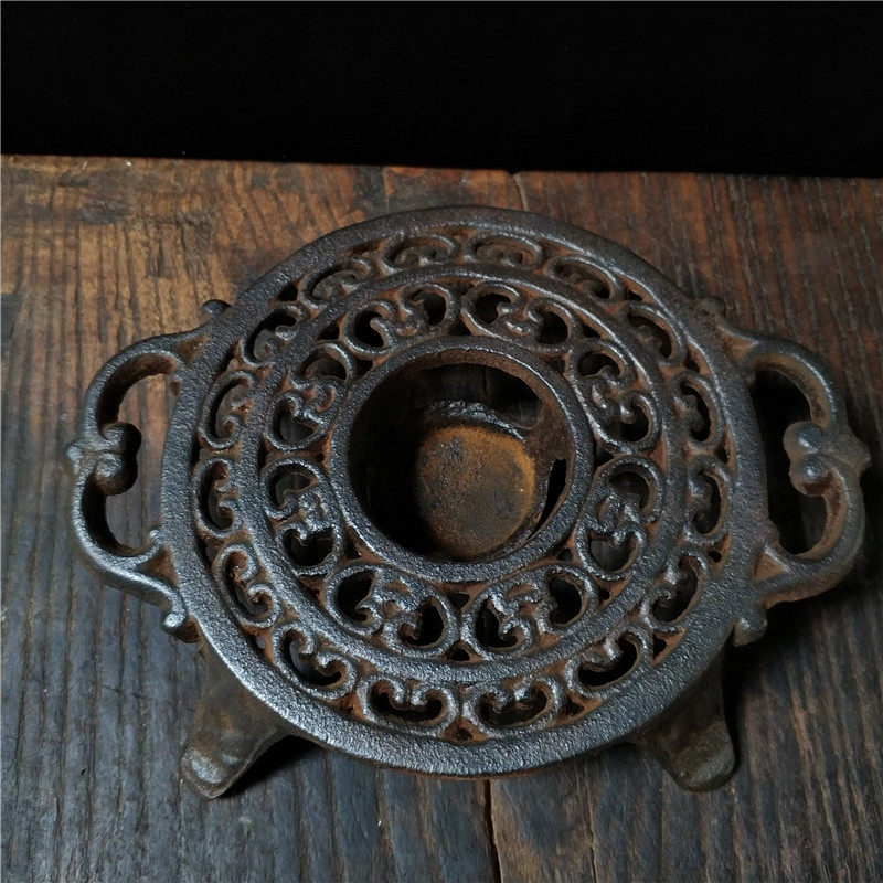 鐵火爐火盆古代爐老式炭爐熱水取暖煮茶影視道具精美鐵器古玩收藏