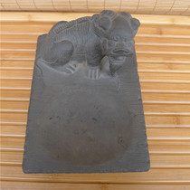 Bluestone inkstone town ruler study room four treasures study room decorations stone lions stone drums stone piers desk absorbing auspicious beasts Pixiu decorations