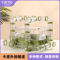 Kano Hamster Cage Golden Thread Bear Tunnel Cage Fittings Piping Acrylic Villa Luxury Supplies Breakthrough