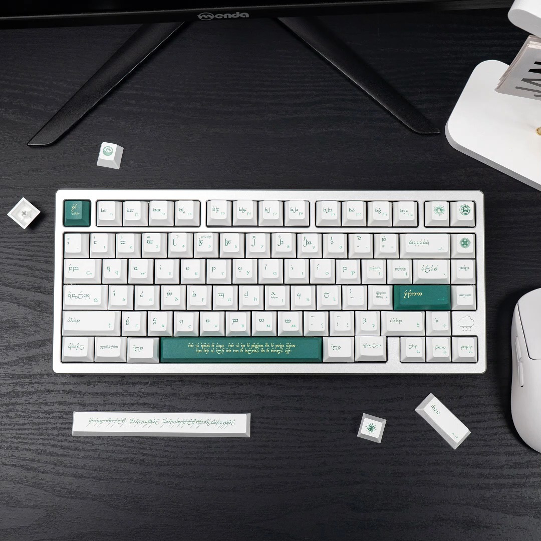 键帽界天花板。GG外设精灵宝钻PBT热升华键帽套，原厂高度适配Wooting太绝了！