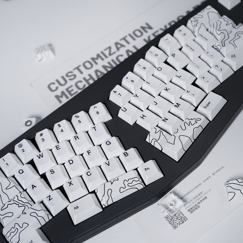 Mint Canyon 146-Key Mechanical Keyboard Keycaps, Contour Pbt Five-Sided Dye-Sublimation, Cherry Profile Height