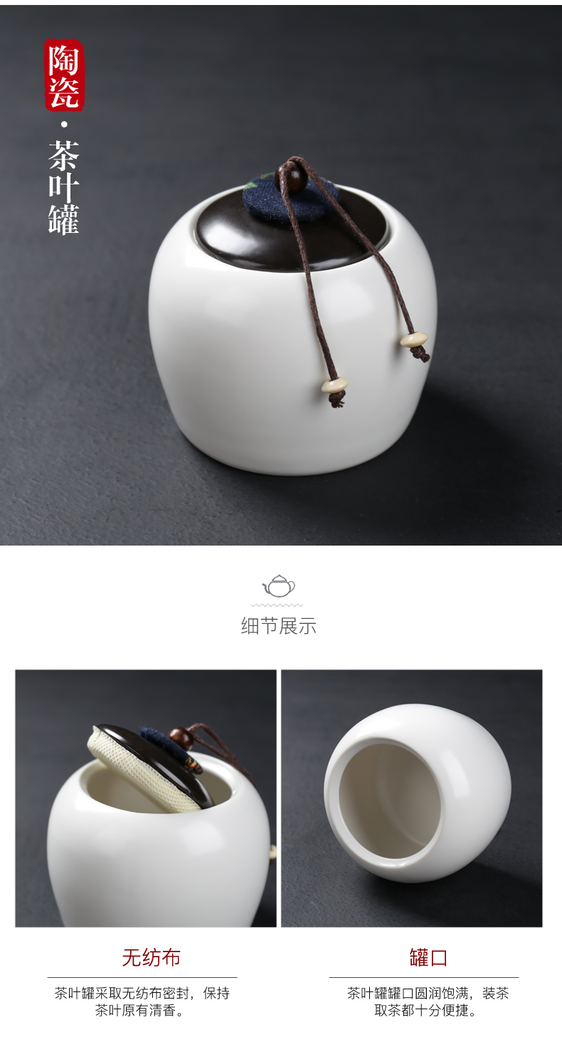 Poly real (sheng Japanese black pottery portable package travel tea set kung fu tea set household contracted crack cup teapot teacup