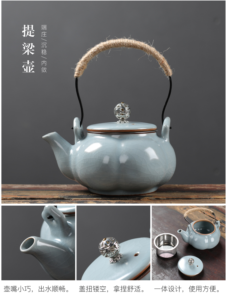 Poly real (sheng travel tea set suit portable package household contracted small Japanese porcelain teacup your up kung fu tea tea tray