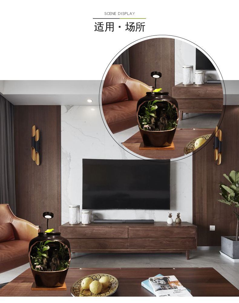 Water machine ceramic creative furnishing articles rockery Chinese zen home sitting room desktop office decoration opening gifts