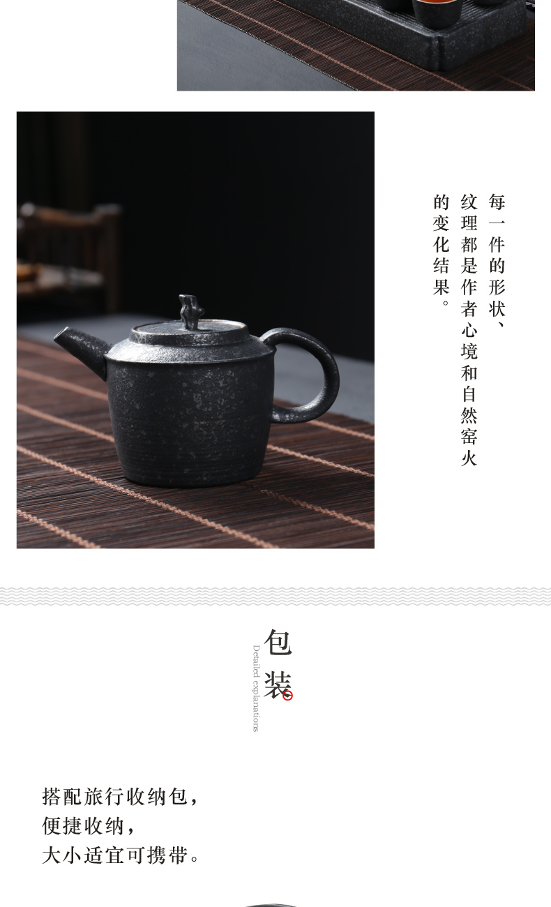 Poly real (sheng travel tea set suit portable household contracted Chinese kung fu tea tea gift box sitting room sets tea tray