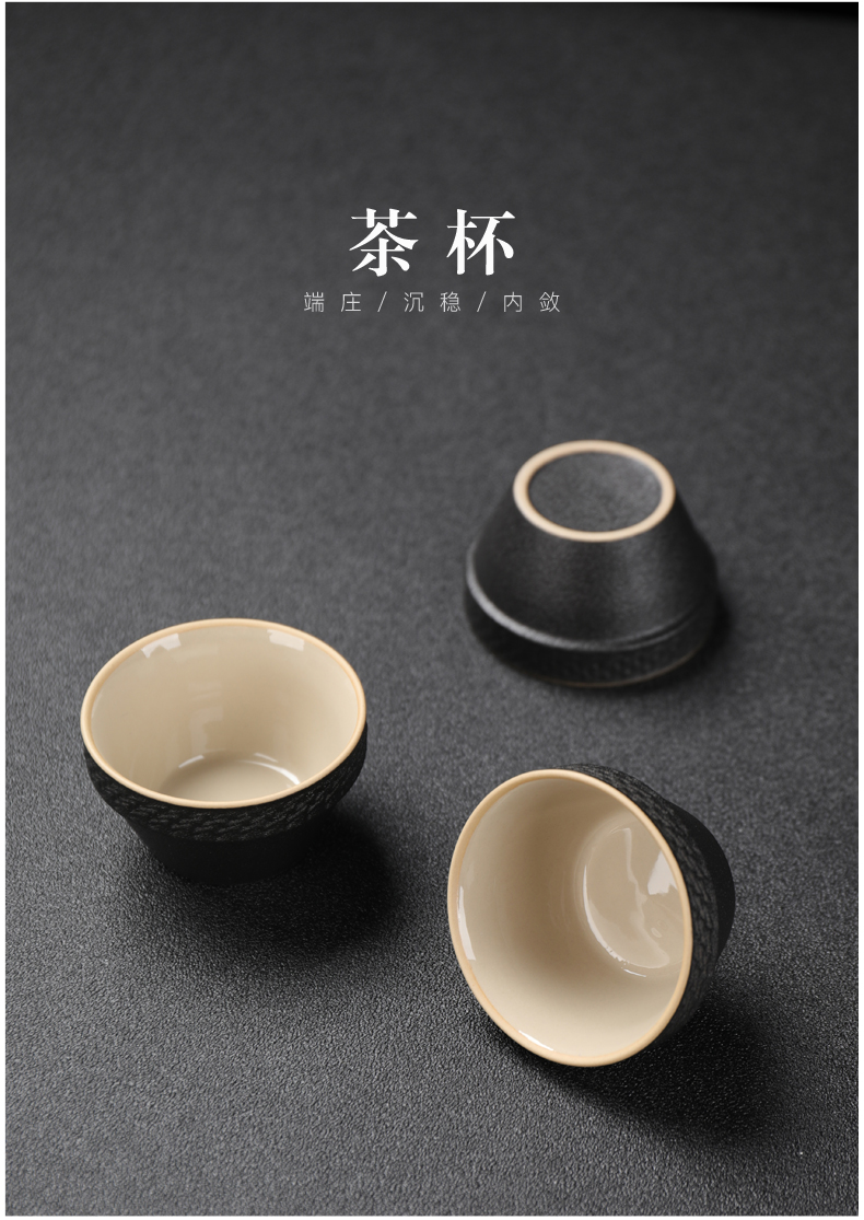 To crack a pot of travel three cups of tea set suit small sets of portable bag type ceramic teapot set LOGO with kung fu