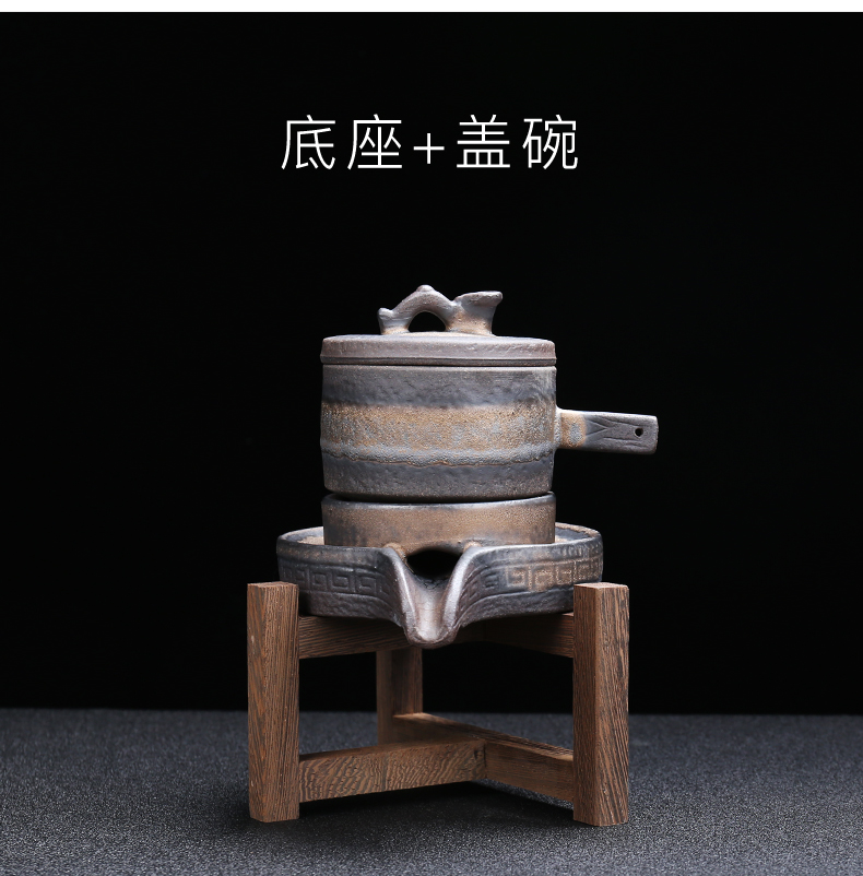 Coarse ceramic tea set lazy person suit household contracted and I tea automatically restores ancient ways ideas prevent hot kung fu tea kettle