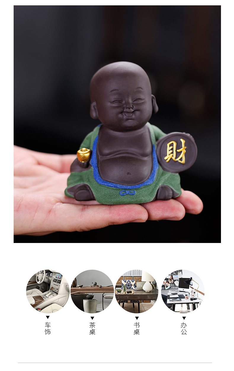 Poly real (sheng purple sand tea pet creative furnishing articles mini home sitting room lucky zen and tea accessories boutique tea accessories