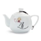 Bộ ấm trà cao bằng sứ trắng Ấm trà bằng sứ trắng mỏng Thiết bị pha trà gia dụng bằng sứ ngọc bích Phụ kiện bộ trà Kung fu Zen Tao - Trà sứ