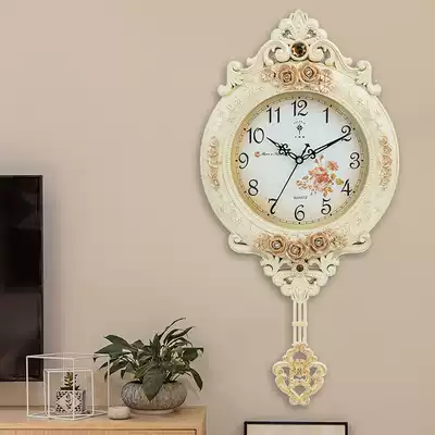 Polaris European-style clock creative wall clock swing fashion personality Wall watch silent living room clock quartz clock home