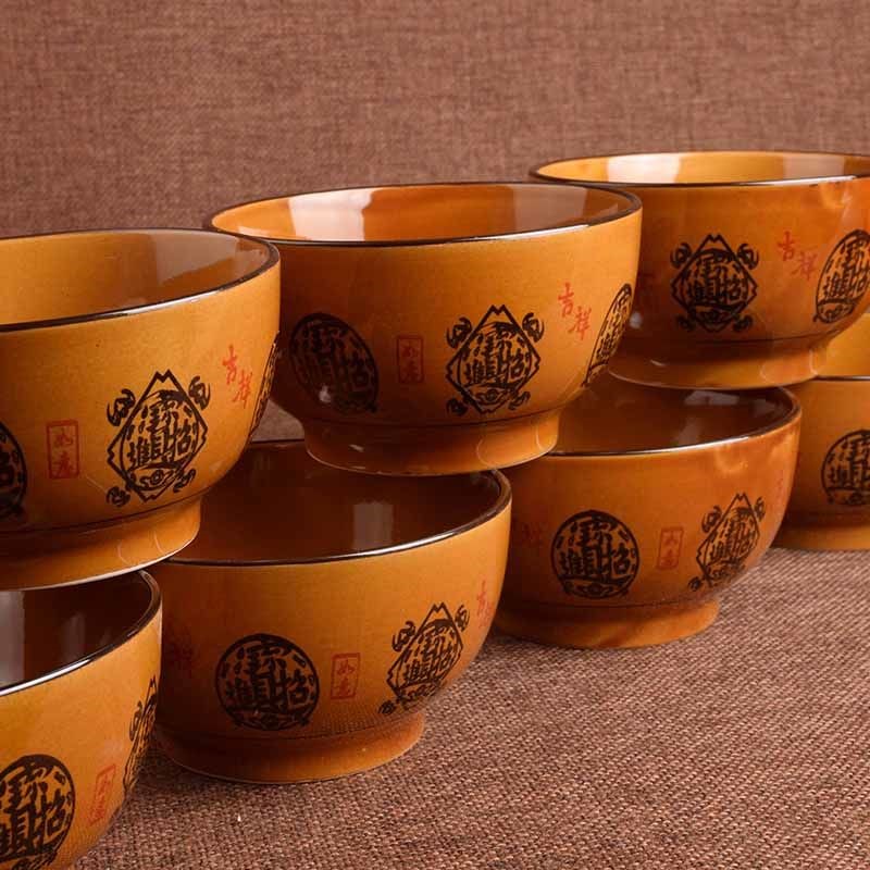The creative fashion kitchen lovely Japanese household microwave ceramic bowl of rice bowl noodles in soup bowl tableware suit The dishes