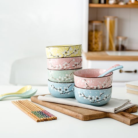 The kitchen eating food suits for ceramic bowl bowl creative household bowls to eat rice bowl, small bowl dishes suit Japanese dishes