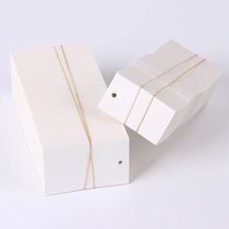 Spot blank small card for men and women with hanging plates for printing logo Universal price tag white cardboard
