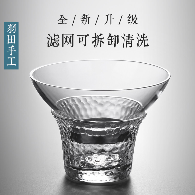 Day Style Creative Heat Resistant Large Glass Tea Leak Tea Filter Screen Tea Sub Tea Filter Utilf Tea Prop Accessories