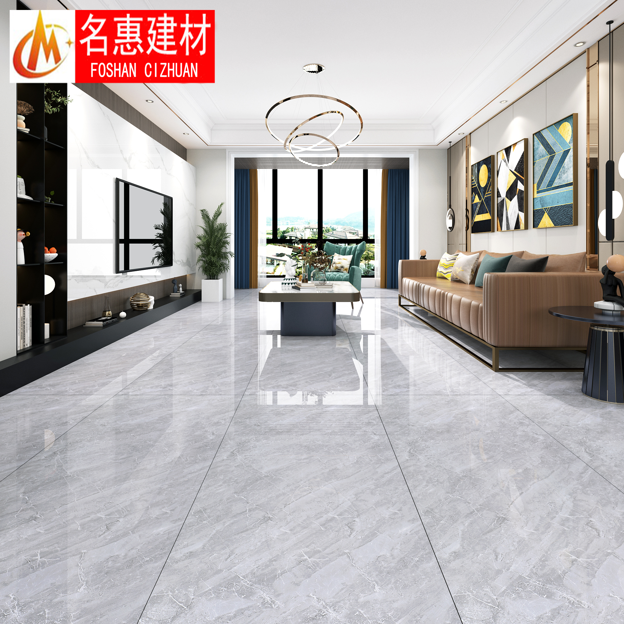 Foshan 750x1500 Large Board Tile Minimalist Marble Infinite Living-floor Brick-and-mortar Living-room Anti-Slip Floor Tiles