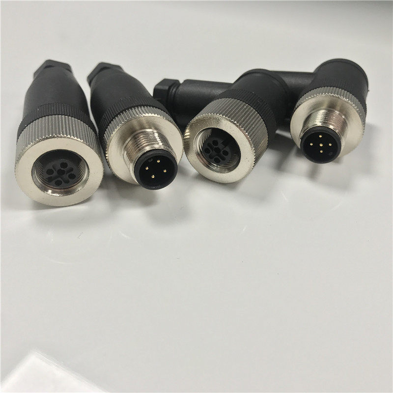Aviation plug connector waterproof sensor ABD type 4-pin male 5-hole female elbow 8-core Square