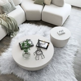 Wasabi Feng Cement Comement Coffee Cream Ins Internet знаменитость маленькая квартира мебель скандинавская гостиная простая на открытом воздухе круглый столик