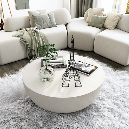 Wasabi Feng Cement Comement Coffee Cream Ins Internet знаменитость маленькая квартира мебель скандинавская гостиная простая на открытом воздухе круглый столик