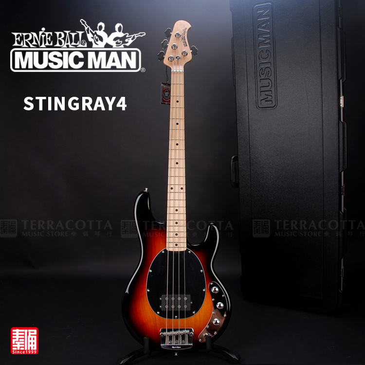 Officially licensed American Musicman StingRay4 Ukulele Electric Bass