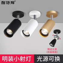 Clear-mounted spotlight led ceiling lamp suction-top-free open-pore Living room Home 7w 12w No track gu10 spotlight slip