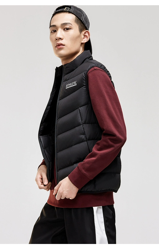 Anta nam xuống áo khoác không tay vest 2019 xuân mới chính hãng áo khoác dày ấm áp áo khoác thể thao - Áo thể thao áo ba lỗ 