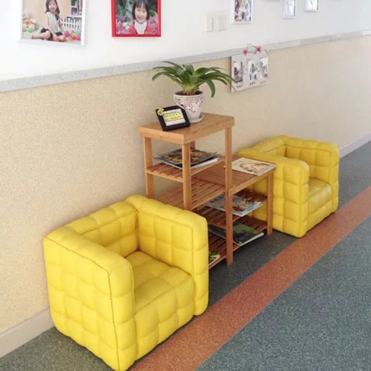 Exported to South Korea environmental protection children's small sofa chair girl boy leather sofa kindergarten aisle reading room sofa stool