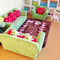 Child Sofa Cute Cartoon Girl Princess Strawberry Sofa Chair Kindergarten Early Education Centre Combined Sofa Seat