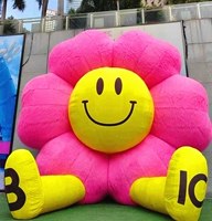 3 -метровое плюшевое смайливое лицо цветок + вентилятор