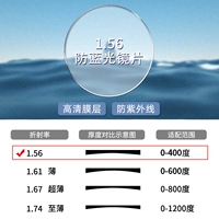 [Производство внутренних брендов крупных производителей] Кадры+1,56 анти-синие световые линзы (0-300 градусов)