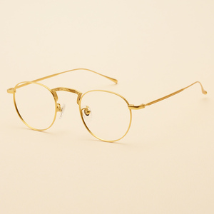 超轻纯钛眼镜框女原宿个性眼镜韩版潮复古可配近视全框眼睛框镜架