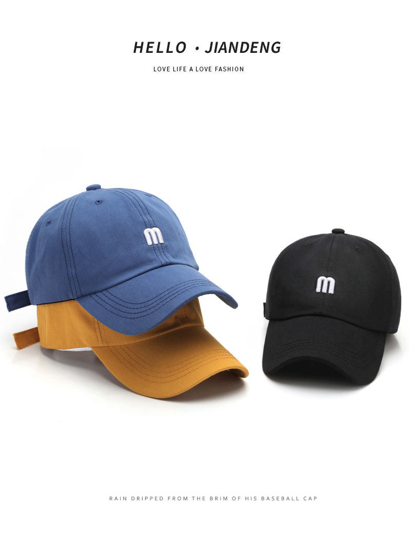 Hat men's Korean version baseball cap summer soft top peaked cap trendy brand Japanese net red all-match ins female sun hat