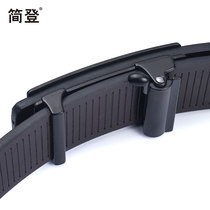  Toothless automatic buckle belt Mens inner wear leather belt Mens young trend student non-perforated cowhide waist belt