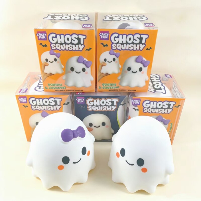 Large 16cm Ghost Squishy Slow Rebound Stress Relief Toy Tpr Creative Stress Relief Gadget Halloween Ghost