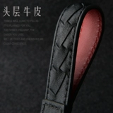 Мужской кожаный брелок, плетеная милая подвеска для ключей из нержавеющей стали, Южная Корея