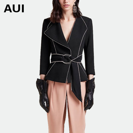 aui欧洲站2018早春新款女装名媛气质淑女小个
