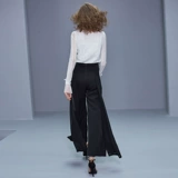 Белая модная кружевная шелковая приятная телу рубашка, городской стиль, в западном стиле