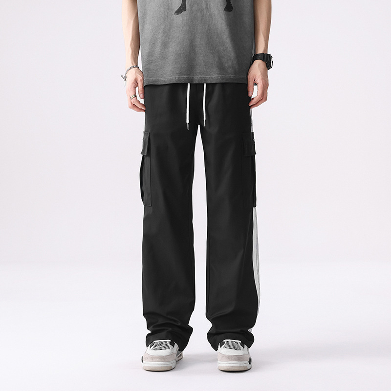 Casual Wide-Leg Quick-Dry Basketball Pants, Yaku Collaboration Men's Clothing, Senlong Official Flagship Brand Men's Pants