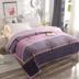 Mùa đông hai mặt trải giường một bên nhung cotton trải giường bao phủ bảo vệ che bụi che phủ đơn giản hiện đại san hô nhung ảnh ga trai giuong Trải giường