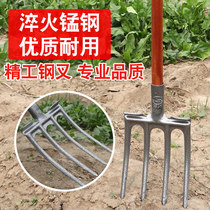 li tian steel fork heavy four fork dig peanut onion ginger garlic sweet potato four chi pa zi digging Pitchfork loosening artifact