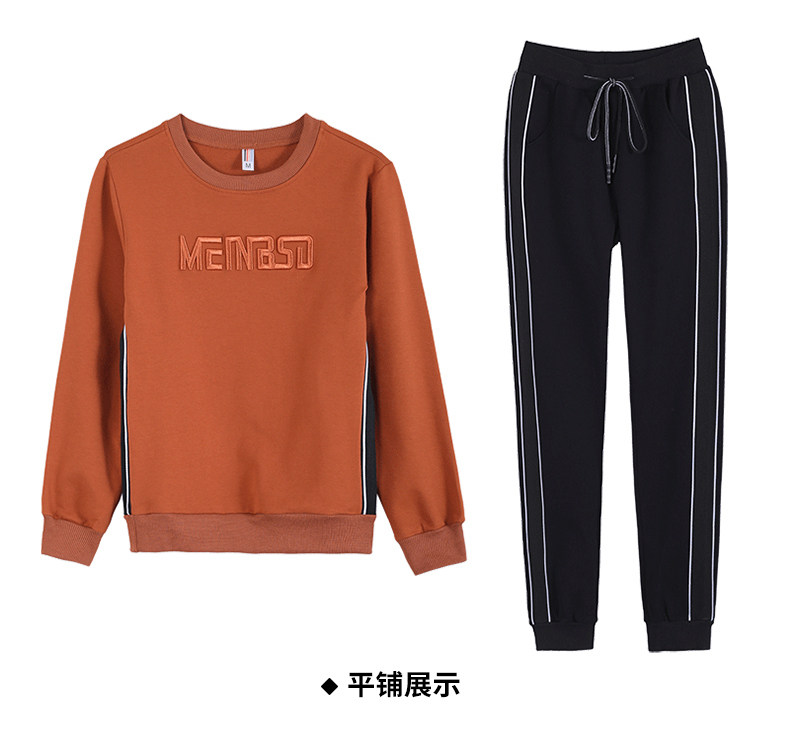 Лонгслив для отдыха, хлопковый весенний спортивный костюм, осенний комплект, коллекция 2021, оверсайз для девушки 