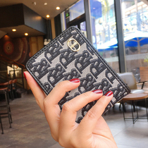 Drivers license holster female ultra-thin personality cute net red fashion girl leather couple card bag female small tide brand