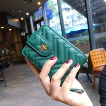 Drivers license holster card bag female multi-card small leather large capacity exquisite high-end personality creative card bag trend